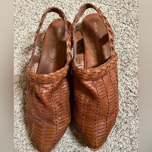 Kelsi Dagger Brooklyn Brown Leather Slingback size 9